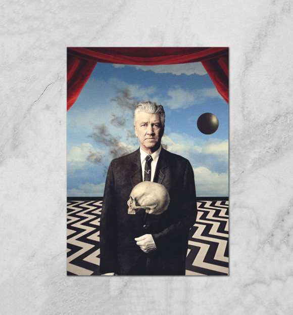 Плакат с изображением David Lynch цвета Белый