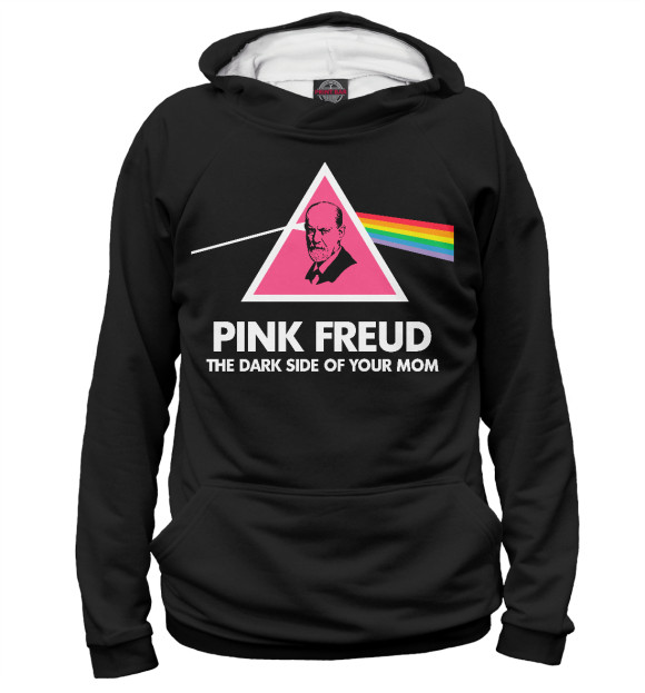 Худи для мальчика с изображением Pink Freud цвета Белый