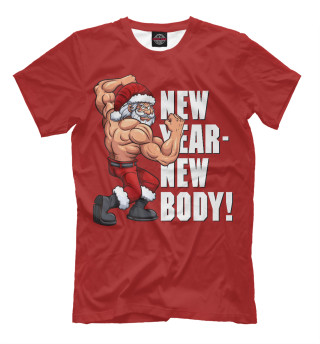 Мужская футболка New Year - New Body!