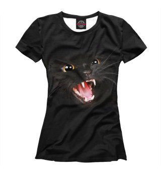 Женская футболка Black Cat