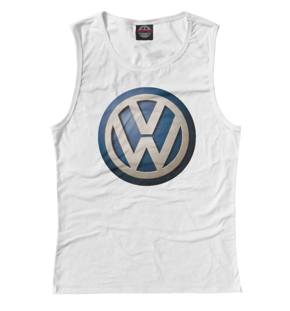 Майка для девочки с изображением Volkswagen цвета Белый