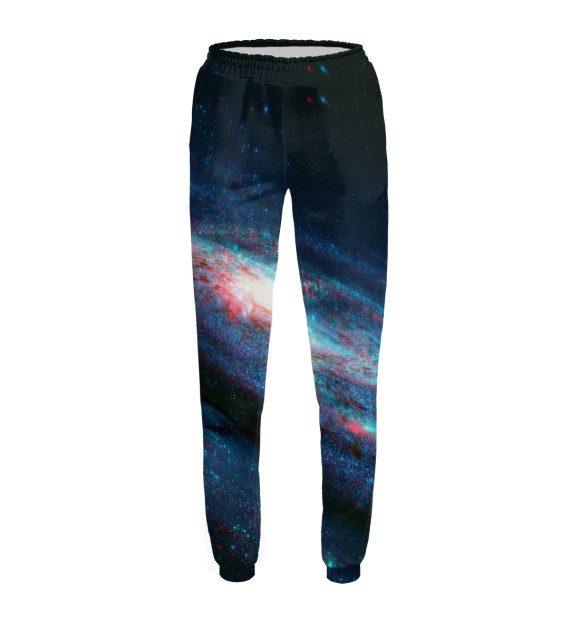 Женские спортивные штаны с изображением Галактика цвета Белый
