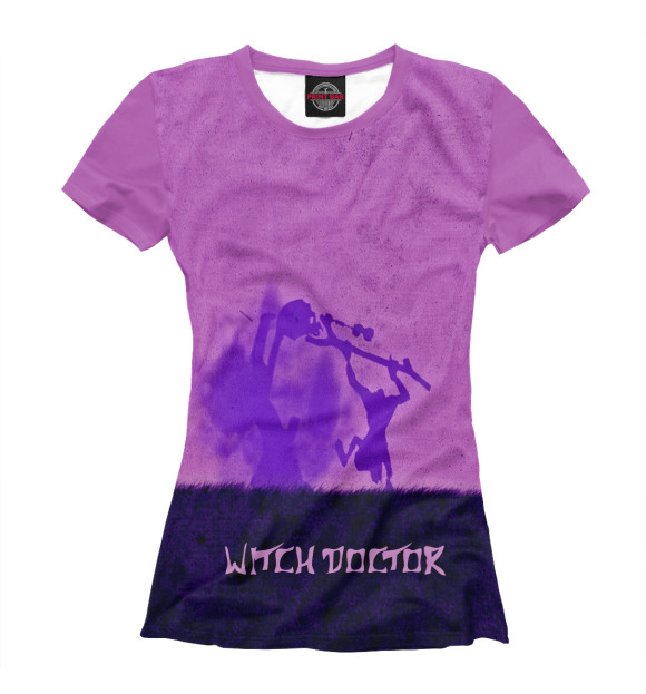 Женская футболка с изображением Witch Doctor цвета Белый