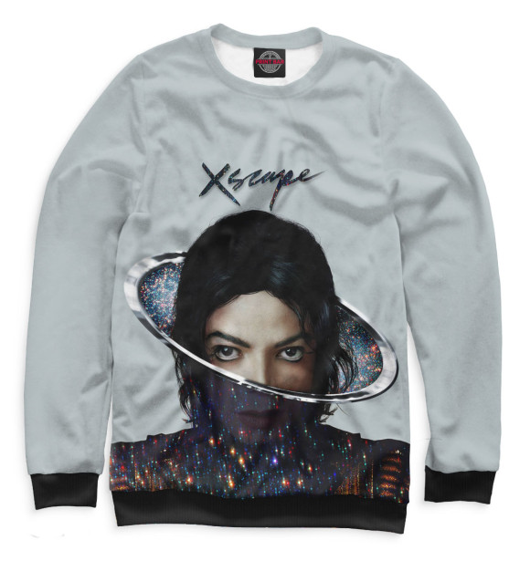 Женский свитшот с изображением Michael Jackson цвета Белый