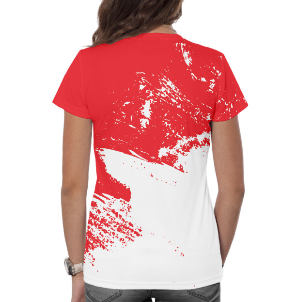 Женская футболка с изображением Ryan Giggs цвета Белый