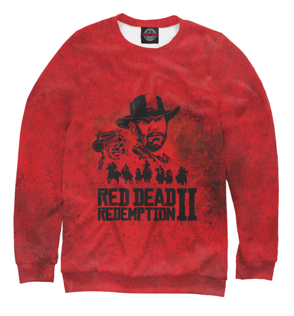 Мужской свитшот с изображением Red Dead Redemption 2 цвета Белый