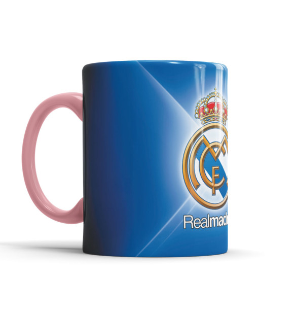 Кружка с изображением Real Madrid цвета розовый