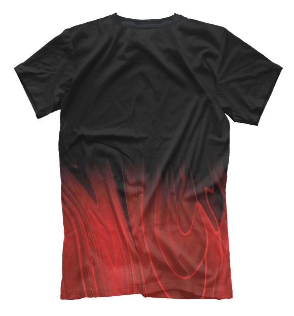 Мужская футболка с изображением Mayhem Red Plasma цвета Белый