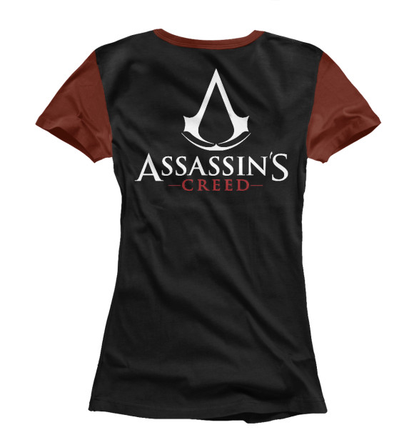 Женская футболка с изображением Assassin's creed цвета Белый