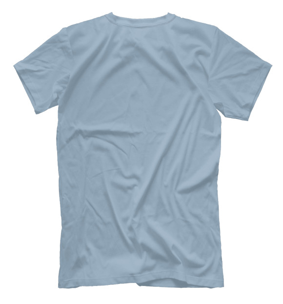 Мужская футболка с изображением ЪУЪ с Мимозами цвета Белый
