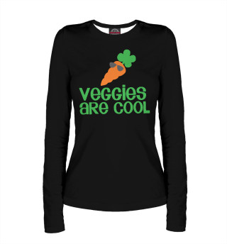 Лонгслив для девочки Veggies Are Cool