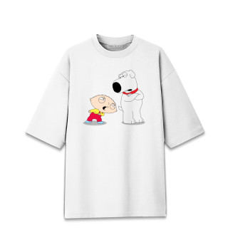 Женская футболка оверсайз Family Guy
