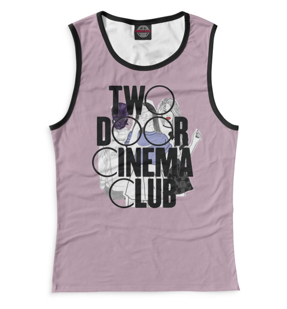 Майка для девочки с изображением Two Door Cinema Club цвета Белый