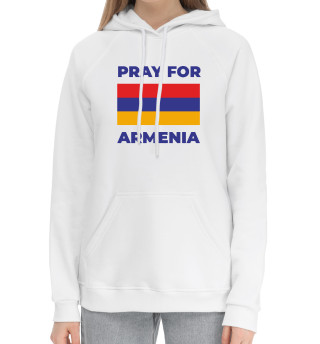 Женский хлопковый худи Pray For Armenia