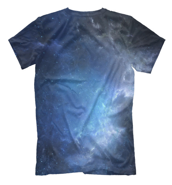Мужская футболка с изображением Космос цвета Белый