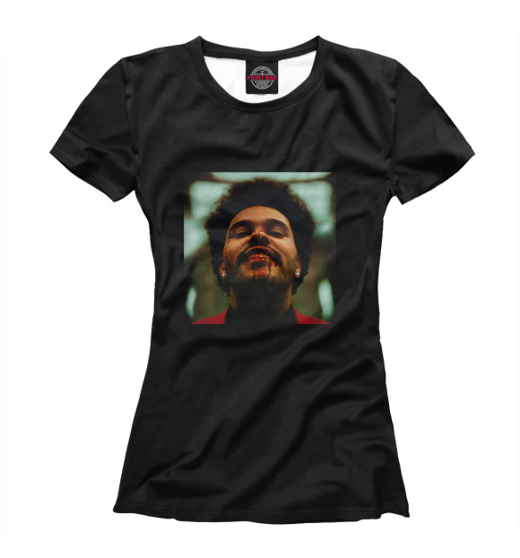 Женская футболка с изображением The Weeknd After Hours цвета Белый