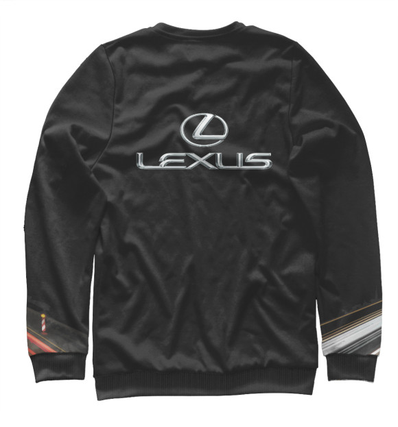 Мужской свитшот с изображением Lexus цвета Белый
