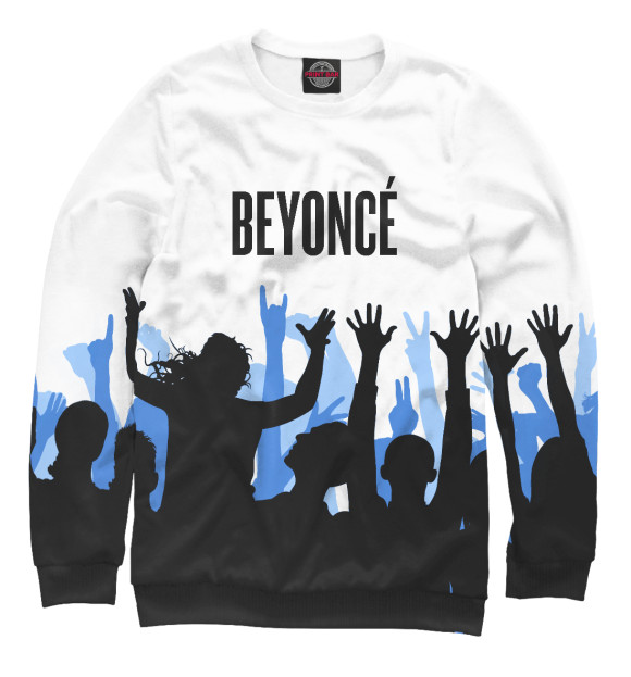 Мужской свитшот с изображением Beyonce цвета Белый