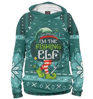 Мужское худи I'm the fishing elf