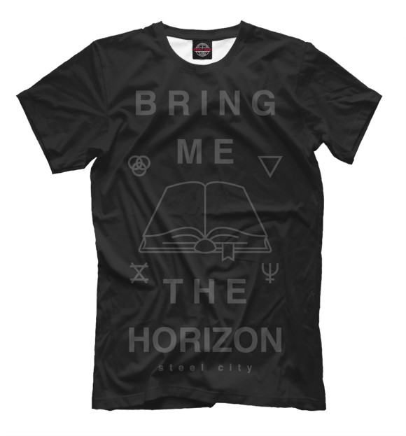 Мужская футболка с изображением Bring Me The Horizon цвета Черный