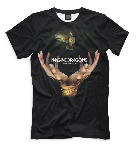Мужская футболка с изображением Imagine Dragons цвета Черный