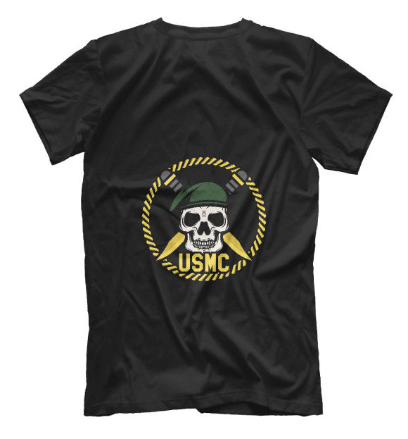 Мужская футболка с изображением Морская пехота США цвета Белый