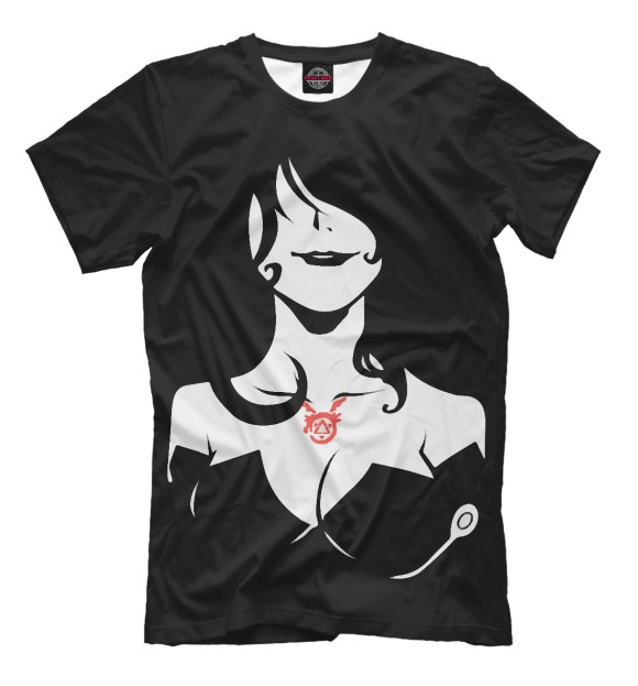 Мужская футболка с изображением Lust цвета Черный