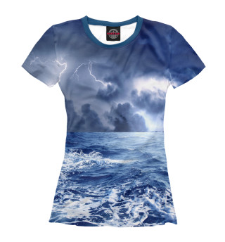 Женская футболка Грозовой шторм