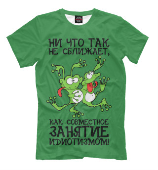 Мужская футболка Танцующие лягушки
