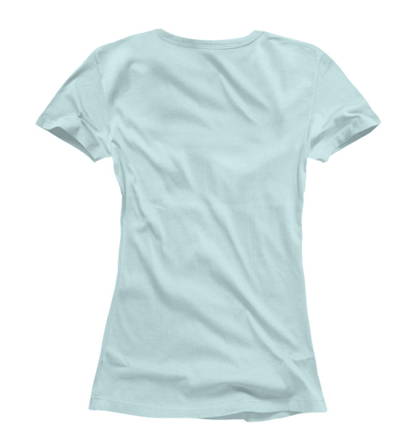 Женская футболка с изображением Белый кит цвета Белый
