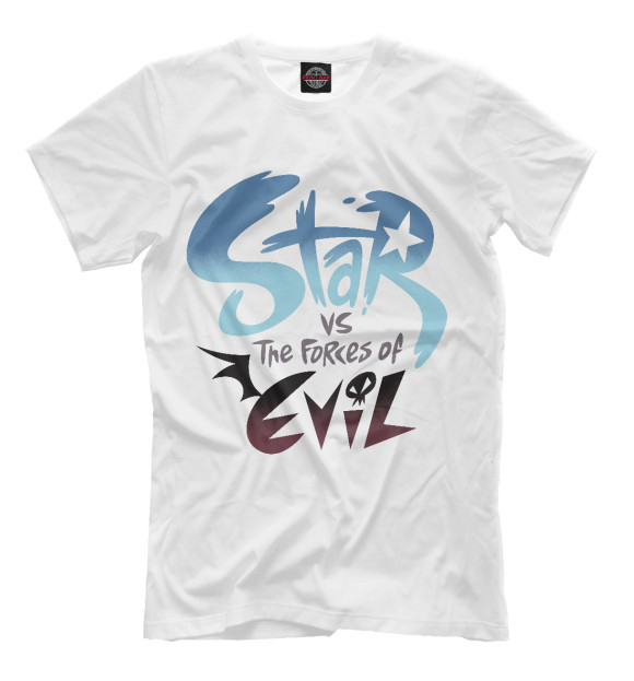 Мужская футболка с изображением Star vs the Forces of Evil цвета Молочно-белый