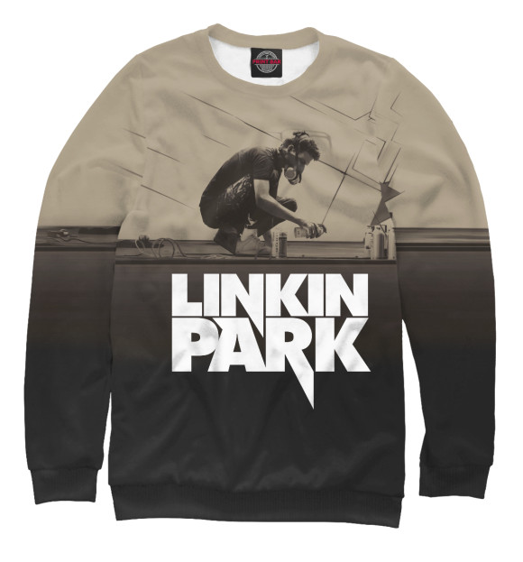 Мужской свитшот с изображением Linkin Park Meteora цвета Белый
