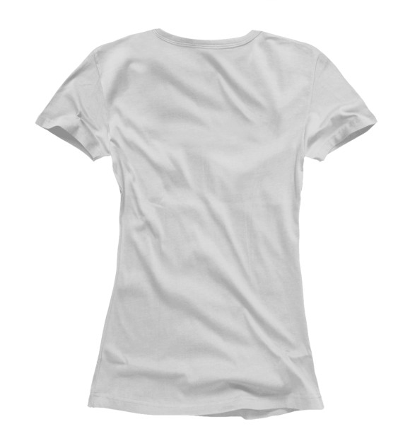 Женская футболка с изображением Flower Lion цвета Белый
