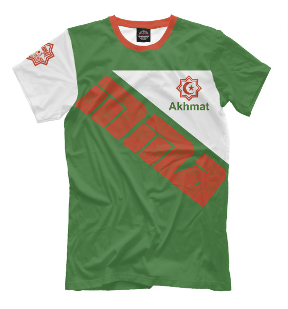 Мужская футболка с изображением MMA Akhmat Fight Club Chechnya цвета Серый