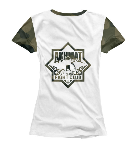 Женская футболка с изображением Akhmat цвета Белый