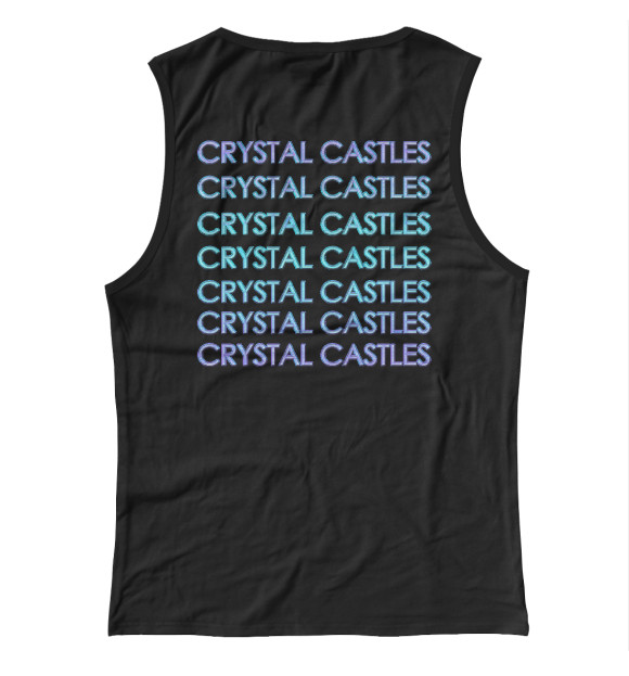 Майка для девочки с изображением Crystal Castles цвета Белый