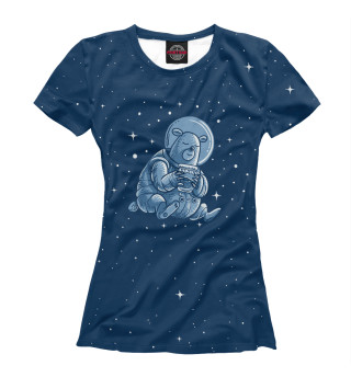 Женская футболка Sleeping Space Bear