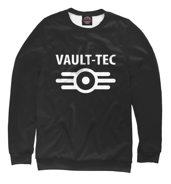 Свитшот для мальчиков с изображением Vault-Tec цвета Белый