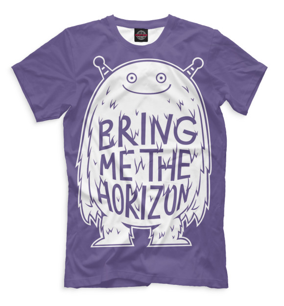 Мужская футболка с изображением Bring Me The Horizon цвета Серый
