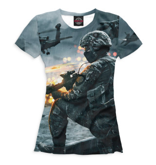 Женская футболка Battlefield 4