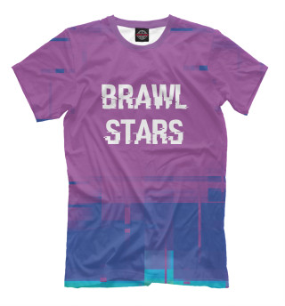 Футболка для мальчиков Brawl Stars Glitch (пурпур)