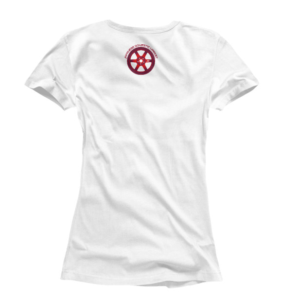 Женская футболка с изображением EAT SLEEP JDM цвета Белый