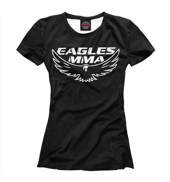Женская футболка с изображением Eagles MMA цвета Белый