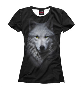 Женская футболка Белый волк БелоБог