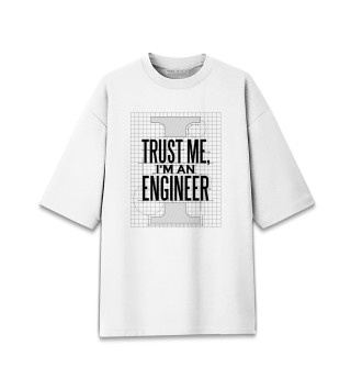 Женская футболка оверсайз Инженер