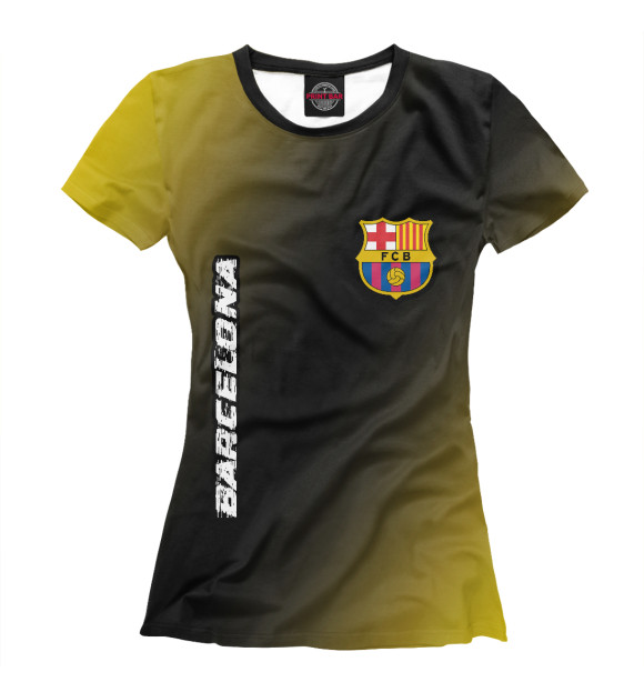 Женская футболка с изображением Barcelona | Barcelona цвета Белый