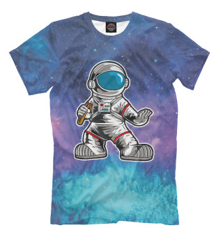 Мужская футболка Космонавт  - каратист