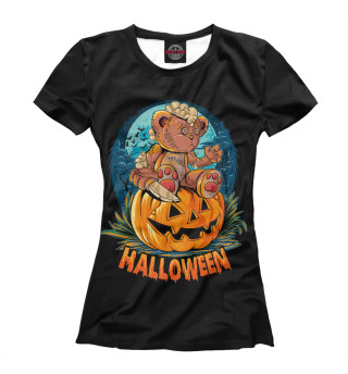 Женская футболка Мишка / Хэллоуин