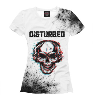 Женская футболка Disturbed / Череп
