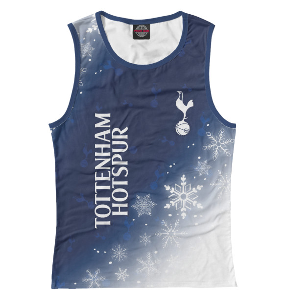 Майка для девочки с изображением Tottenham Hotspur - Snow цвета Белый